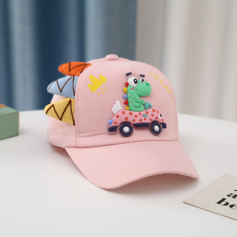 140g Weight Cotton Blend, Polyester Fabric Type Baseball Cap Hats Type 1 Piece Quantity Outdoor, Daily Occasion Dinosaur Pattern Summer, Spring Season Children Unisex Gender Cartoon Style Style Children Unisex Cartoon Style Dinosaur Baseball Cap 7