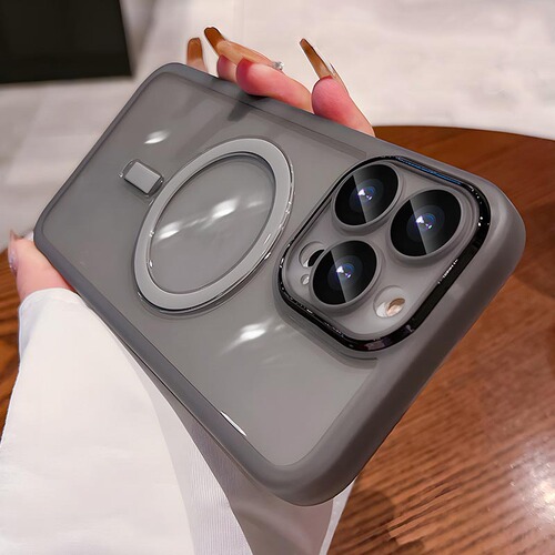 Suitable for Apple 15 mobile phone case magnetic iPhone 14 promax transparent 13 lens film 12 protective cover high-end