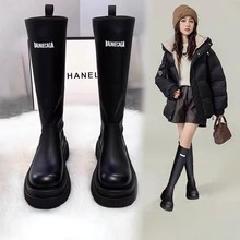 女童长靴2025秋冬新款儿童洋气靴中大童过膝长筒靴宝宝英伦风靴子