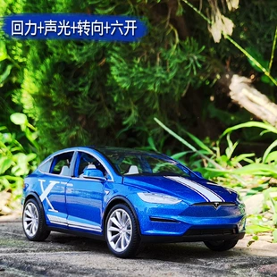 Модель Tesla X 1/22 двери-крылья инерционная со звуком и светом
