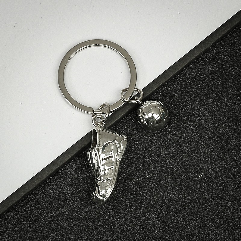 Venta caliente transfronteriza de tenis de mesa raqueta llavero bádminton tenis llavero metal pintura colgante regalo al por mayor