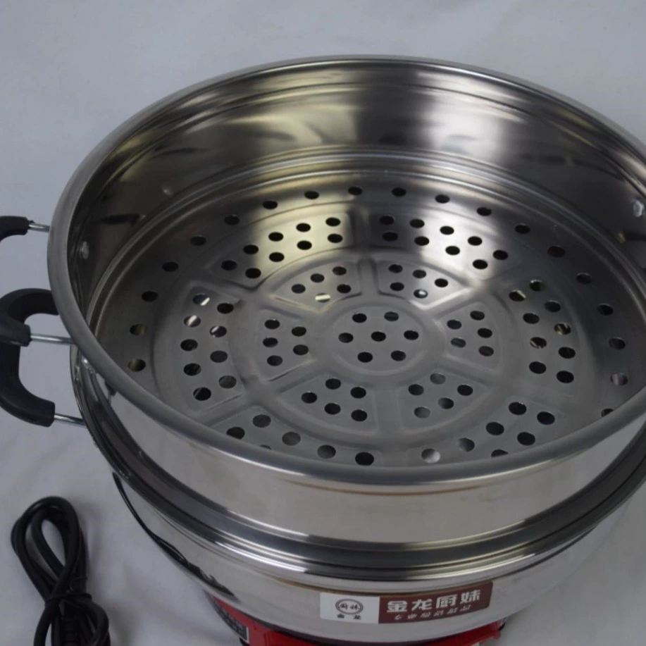 Многофункциональная электрическая плита Golden Dragon Kitchen Girl из нержавеющей стали 28–40 см для домашней готовки, двойного назначения