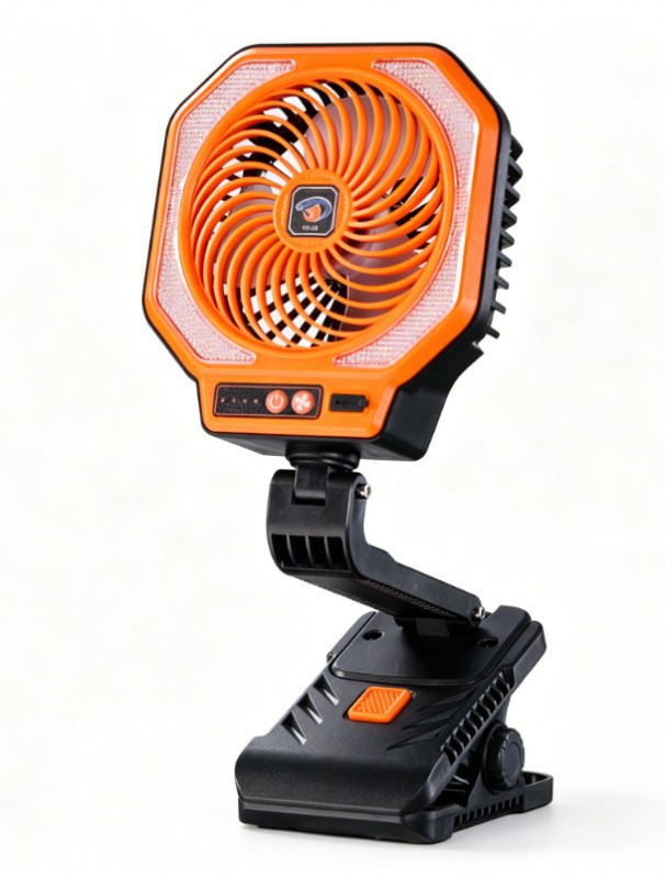 Ventilador de Camping con Vaporizador USB Recargable y Oscilante para Exteriores
