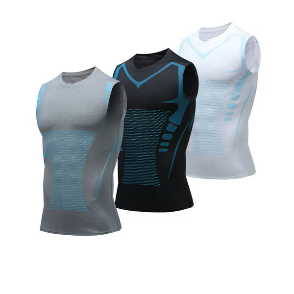 Tight vest Men's Fitness clothes sports running basketball football training quick-drying clothes men's high elastic fitness vest