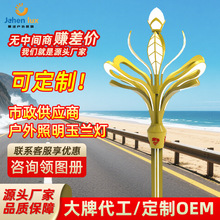 定制中华灯户外LED市政道路照明玉兰灯八叉九火景观灯路灯路灯杆