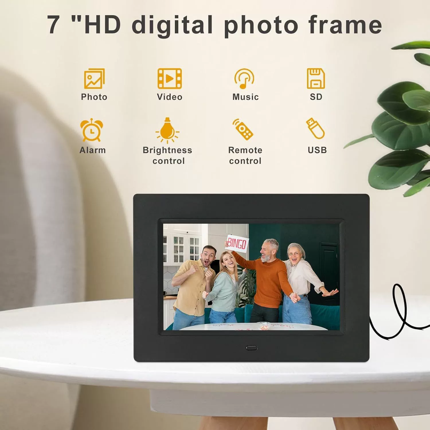 Цифровая фоторамка USB флеш-накопитель электронная таблица фотоальбом 7-дюймов