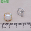 Earrings from pearl, accessory, silver 925 sample