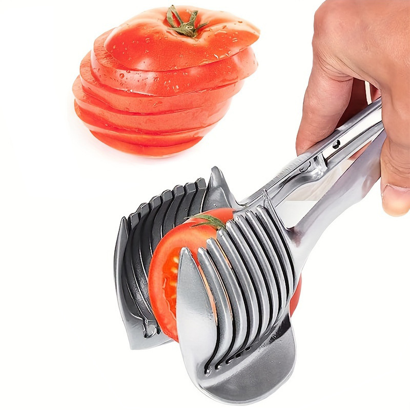 Aleación de aluminio rebanador de limón leche tienda de té hogar clip de naranja clip de patata cortador de tomate herramienta de cocina