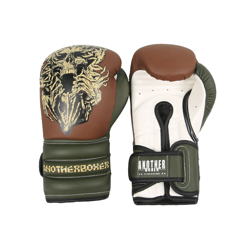 Nuevos guantes de boxeo Guantes de boxeo Sanda para adultos en casa Guantes de boxeo de boxeo de lucha de Muay Thai Entrenamiento de sacos de arena Guantes de boxeo para hombres y mujeres transfronterizos