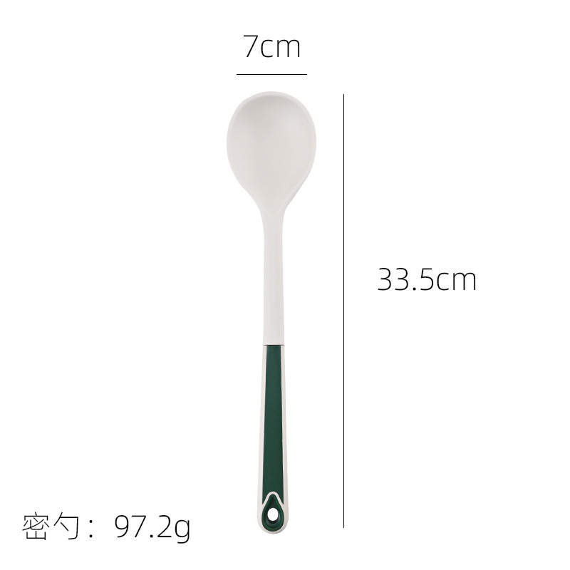 Nuevo PP mango de silicona utensilios de cocina juego de 10 piezas herramientas de cocina olla antiadherente cuchara de cocina cuchara de sopa juego de cerca de espátula