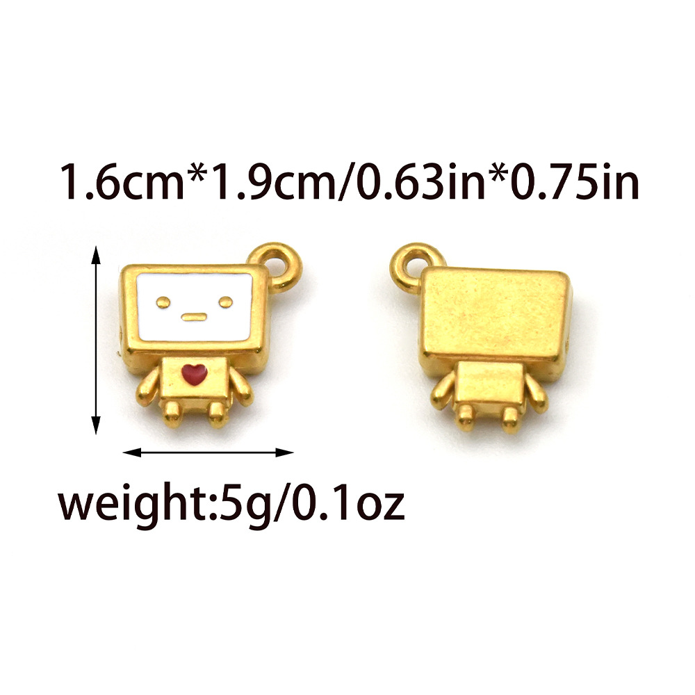 1 Piece 304 Stainless Steel Lipstick Letter House Pendant DIY Ornament Accessories display picture 1