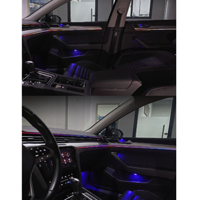 Para 17 - 23 tipos de Volkswagen Maiten B8 luz de atmósfera tallado láser luz de atmósfera transformación del instrumento perfecto