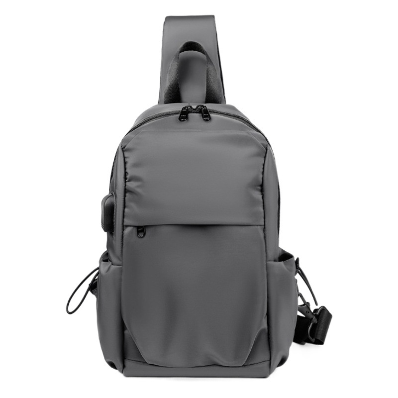 Bolsa de pecho Bolsa de hombro para hombre 2021 nueva bolsa de mensajero carga USB regalo ocio deportes mochila entrega al por mayor