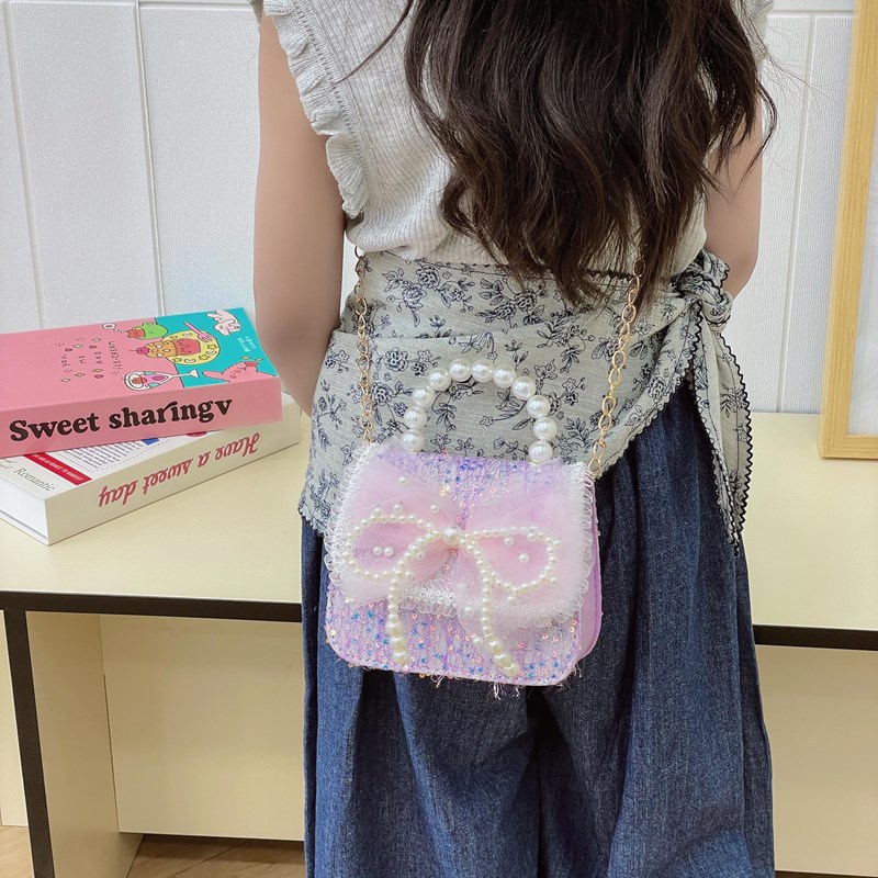 Nuevo tipo de bolso de niña, tendencia de moda para niños, bolso de hombro, pequeña niña encantadora mini bolso de dibujos animados