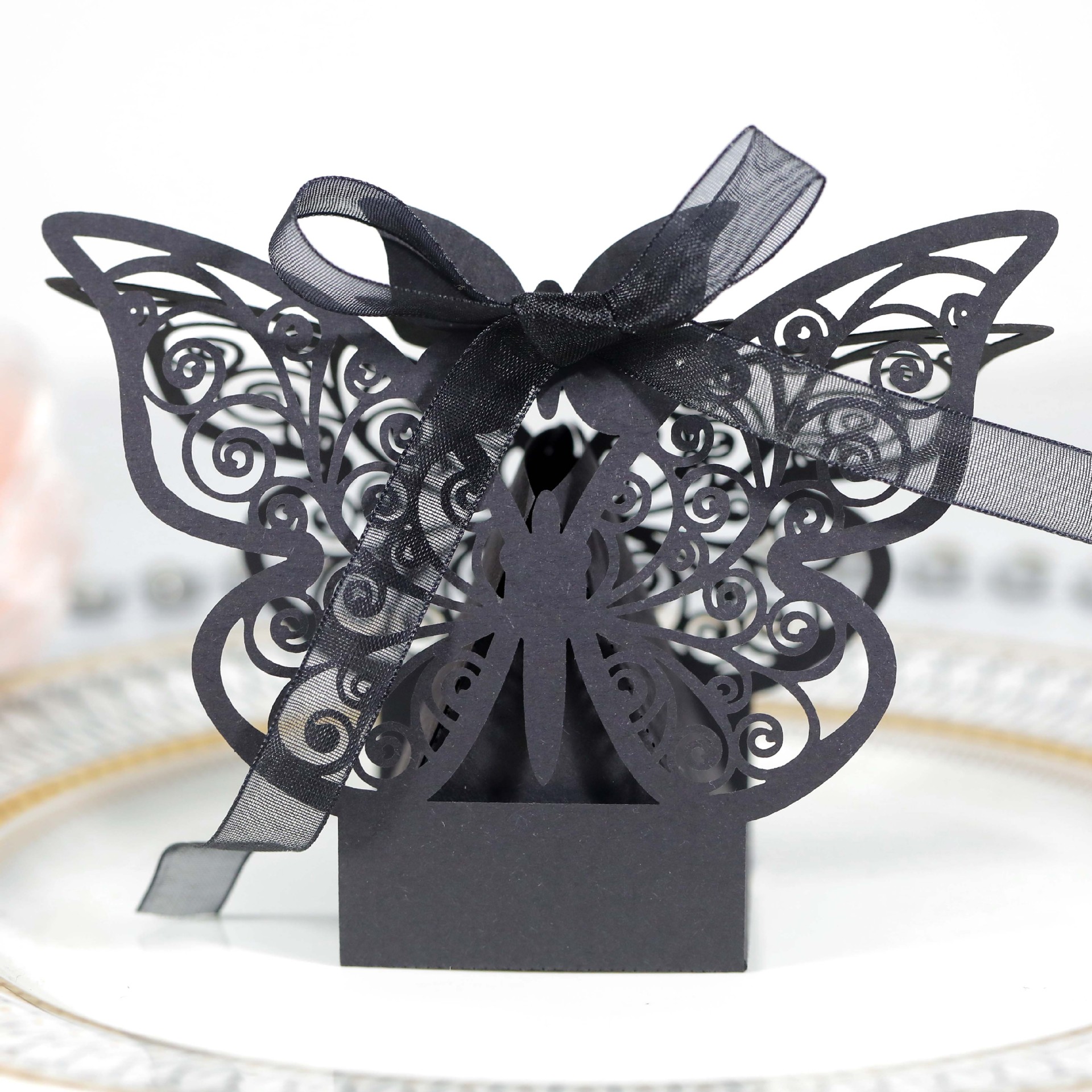 Bow Knot Iridescent Paper 210g Wedding Banquet Gift Bags display picture 6