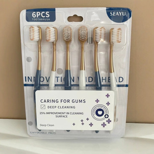 Sam's toothbrush with soft hair senior adult family 6 home couples wide head hair manufacturers wholesale