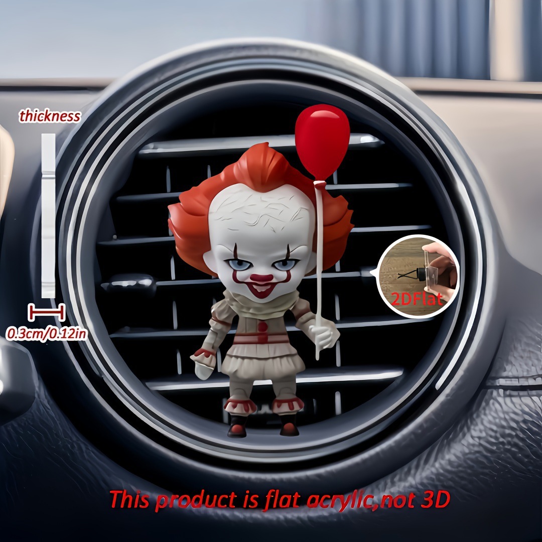 外贸跨境成品通风夹车载装饰香薰可爱亚克力防水装饰香氛