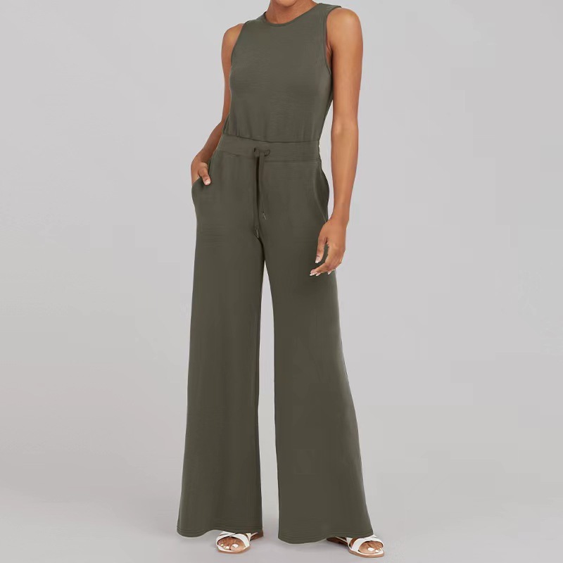 Summer Jumpsuit Olive Green