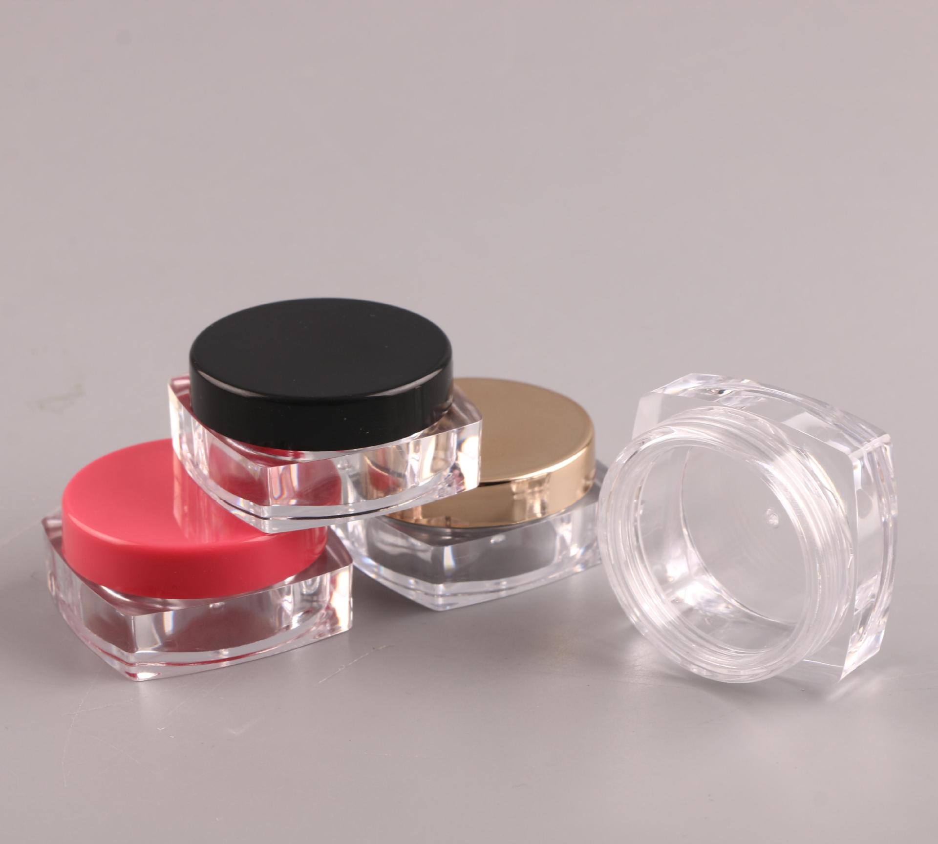 大量供应5克/ml 方形套装面霜盒 分装瓶 彩妆空瓶系列