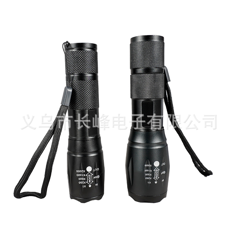 T6 luz fuerte linterna LED recargable al aire libre Luz de aleación de aluminio zoom reflector mini iluminación A100