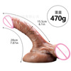 Super soft fake penis with eggs, sexy products, liquid silicone simulation penis suction cup women masturbation appliances