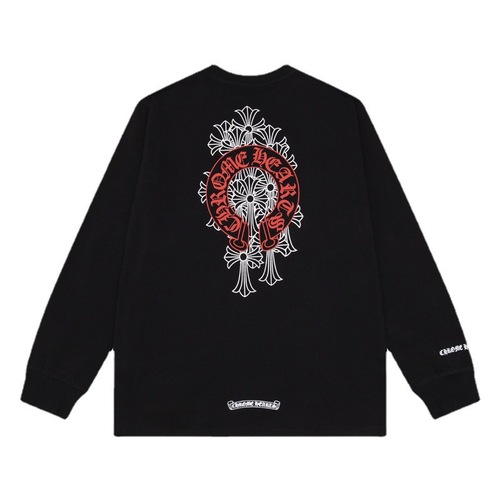 Cross-border trendy brand Chrome Heart long-sleeved T-shirt, crew neck, unisex, versatile, in stock, wholesale
