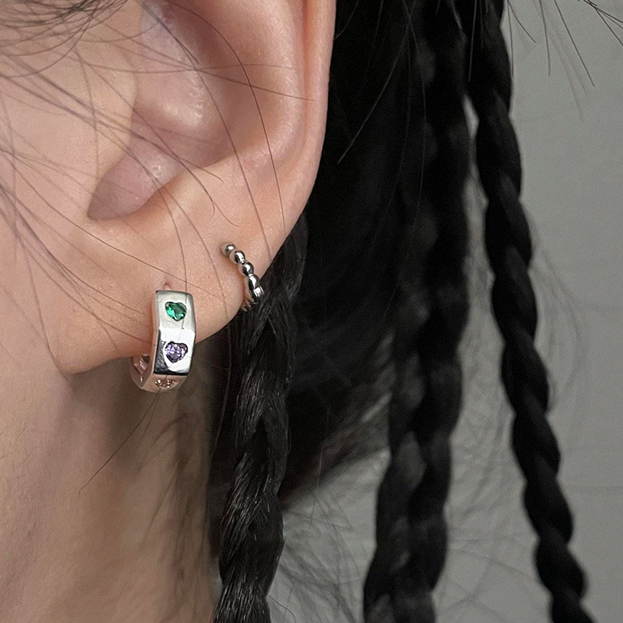 Universal brand earrings with zircon