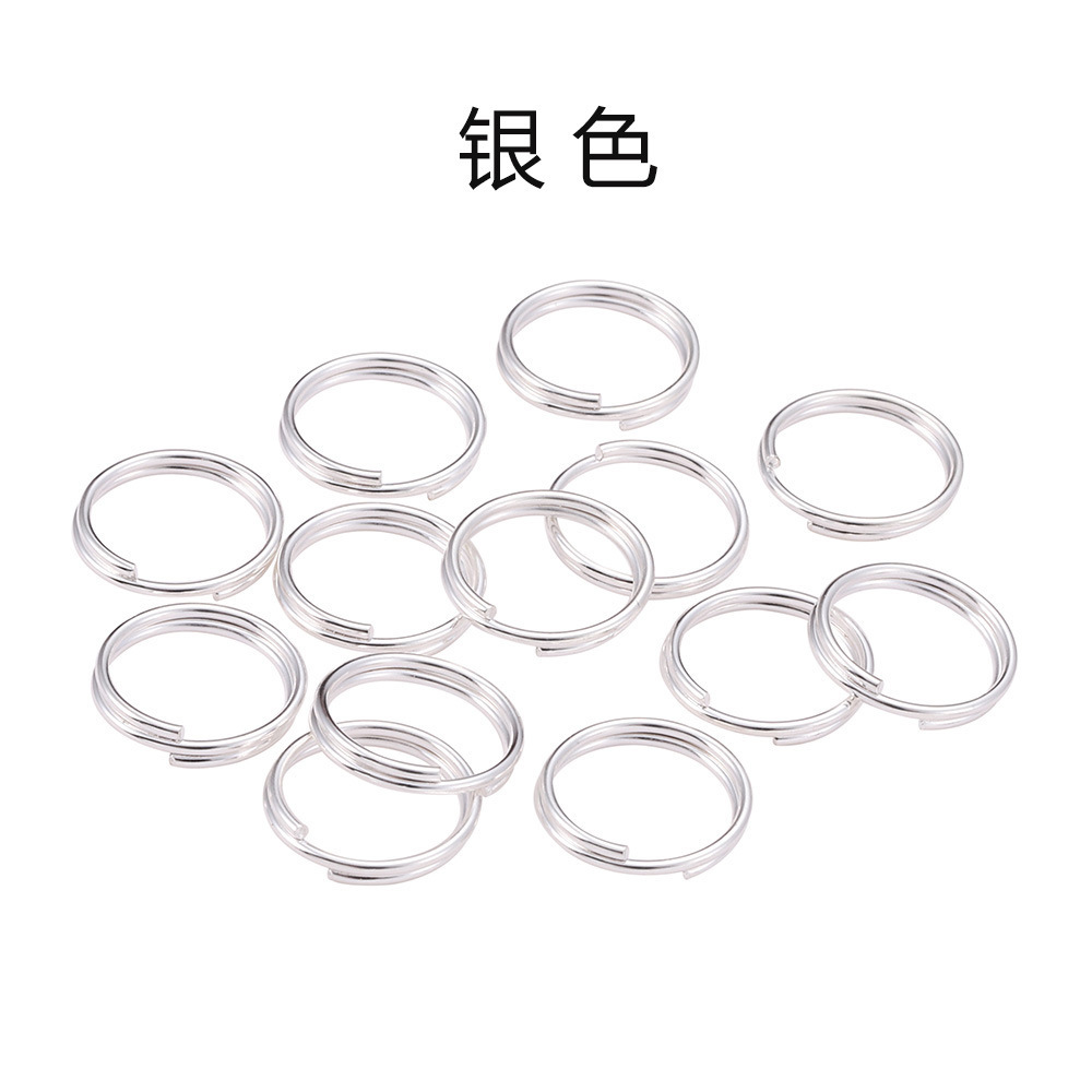 Cross-border metal hierro doble anillo de conexión anillo hecho a mano DIY producción pendientes pulsera collar material Accesorios image 6