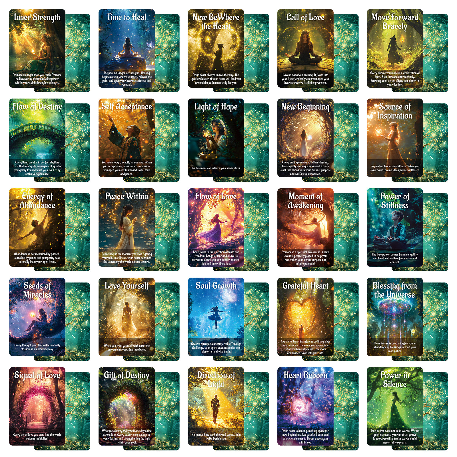 Mystische Magic Forest Orakel Tarotkarten Für Partyspiele_voghion.com