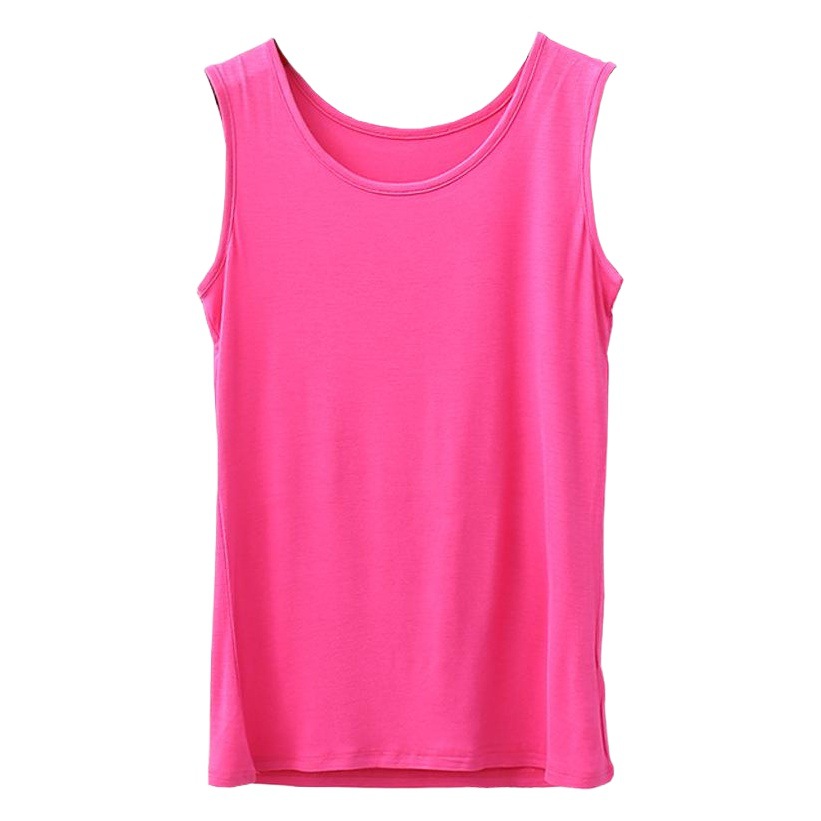 Women's Modal Vest Plus Size Loose Fit Wide Shoulder Vest for Women 100kg Plus Size Wide Shoulder Vest