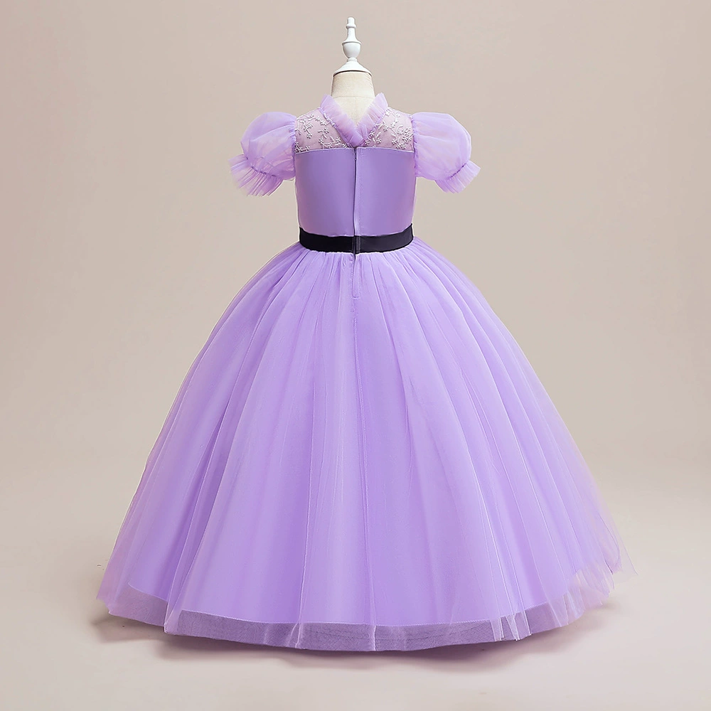 Плюс‑сайз платье принцессы LP-513-Purple, свадебное, европейский стиль, для подростков, детский подиум