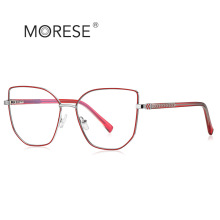 时尚光学眼镜3075CP插芯双色防蓝光眼镜框亚马逊跨境平光镜现货