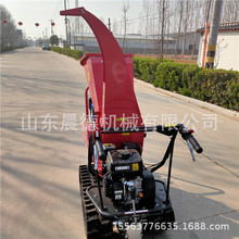 废旧枝条切碎机 柴油树枝粉碎机小型电动汽油竹子削片机