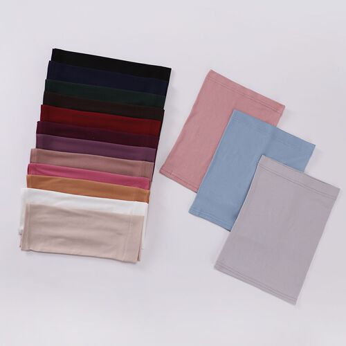 Milk silk monochrome Malaysian tube hat for women high elastic women's Arabic scarf cap