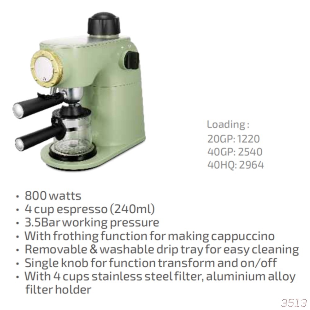 Máquina de café de vapor italiana perilla semiautomática bombeando burbujas clásicas de oficina doméstica máquina de café transfronteriza