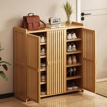 鞋柜门口进门靠墙家用鞋柜收纳柜一体透气门多层分层隔板落地立式