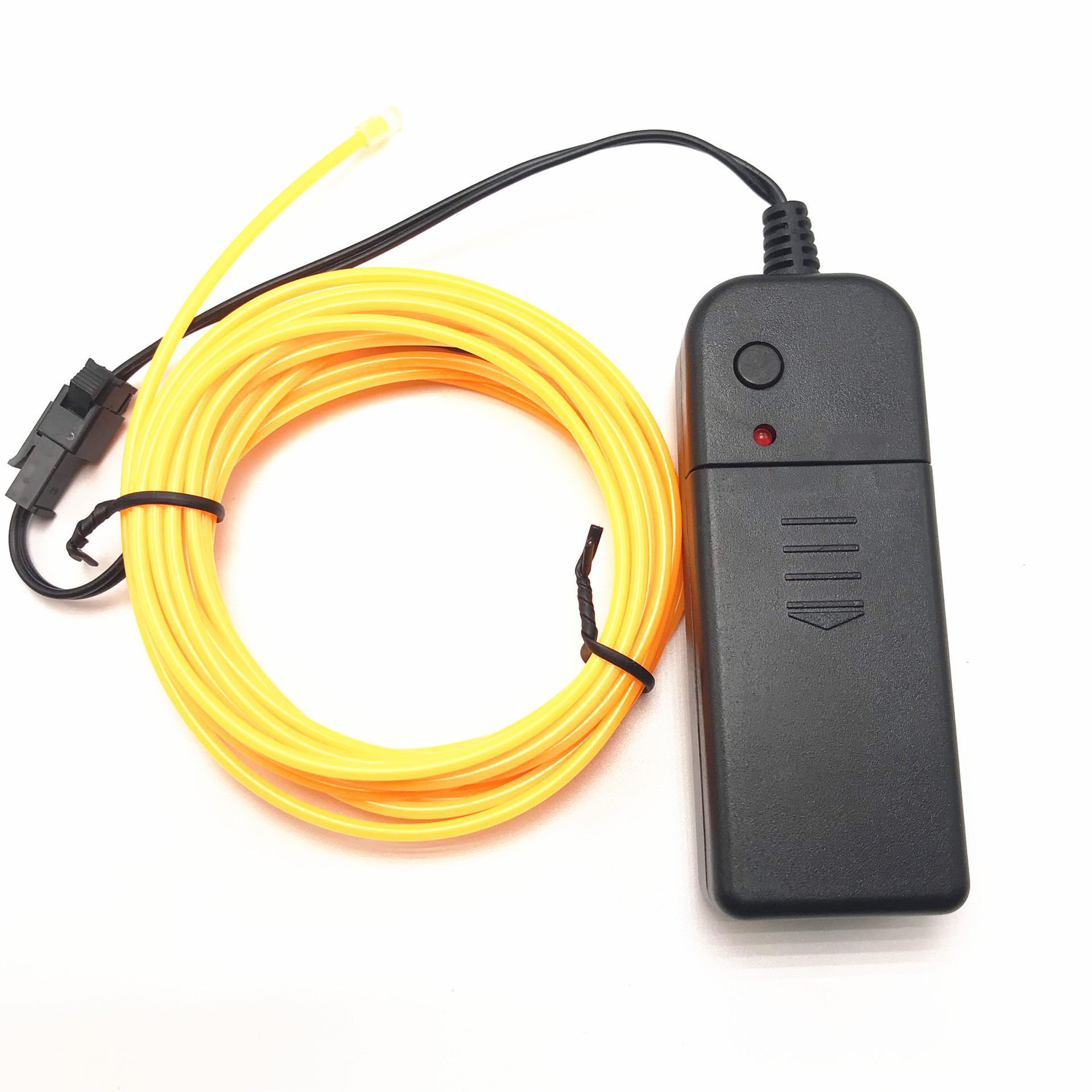 In stock: EL cold light, luminous mask wire, 3V battery box driven fluorescent dance high brightness bend-resistant light, 4 meters.