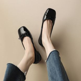 Retro Hong Kong Style Fairy Style Mary Jane Women's Shoes Flat 2024 Summer New Style Matching Small Skirt Round Toe Shoes