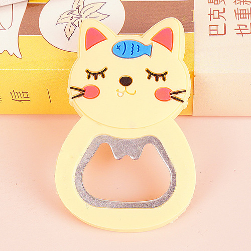 Wholesale Creative Cartoon Bottle Opener Magnetic Refrigerator Magnet Beer Opener