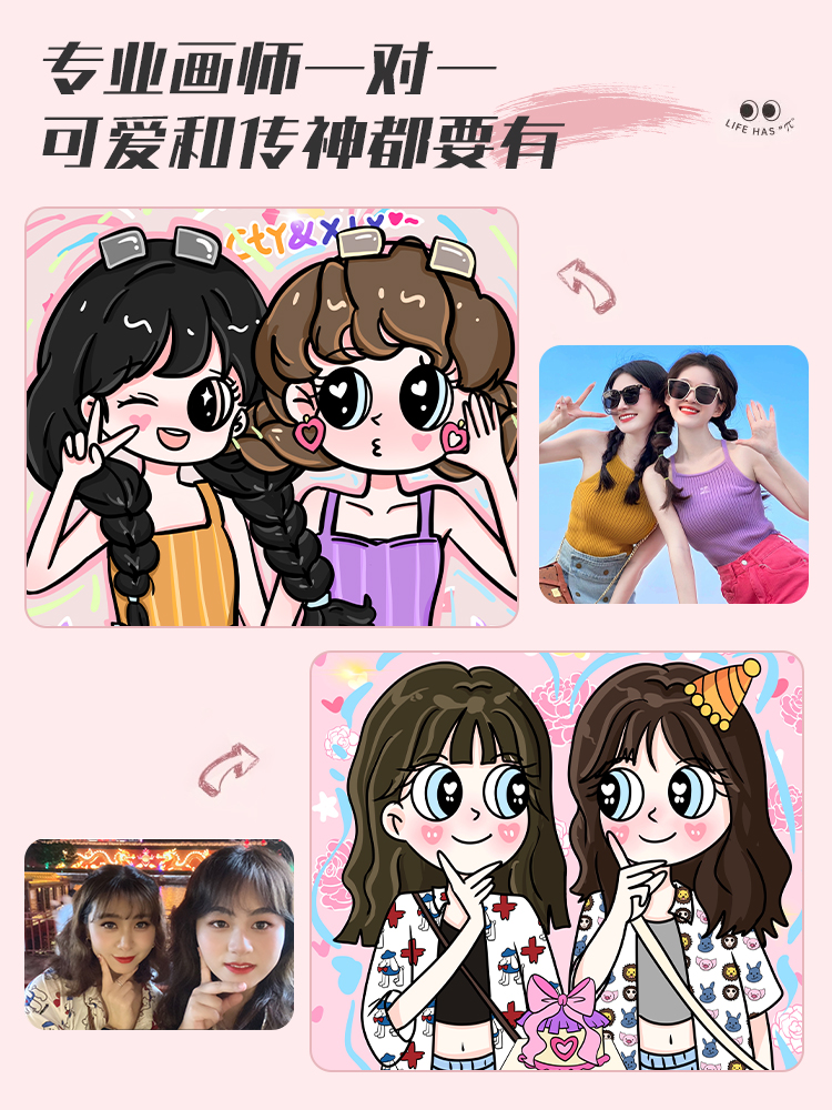 Birthday Gift DIY Handmade Oil Painting for Boyfriend and Girlfriend Best Friend Girl Couple Photo Chinese Valentine's Day