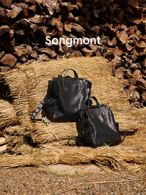 【ジャン・チーミンと同じスタイル】Songmont 山下裕松 トラッキング スモール バックパック 植物タンニンなめしレザー 14inch コンピューターバッグ|undefined