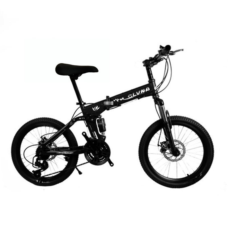 20 inch mountain bike folding bicycle double disc brake double shock absorption bicycle children's variable speed bicycle men's and women's student bicycle 20 inch mountain bike folding bicycle double disc brake double shock absorption bicycle children's variable speed bicycle men's and women's student bicycle