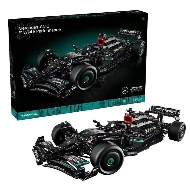 Compatible with Lego 42171 Mercedes Benz F1 Building Block Formula Racing Kidsren's Assembly Toy Cross-Border