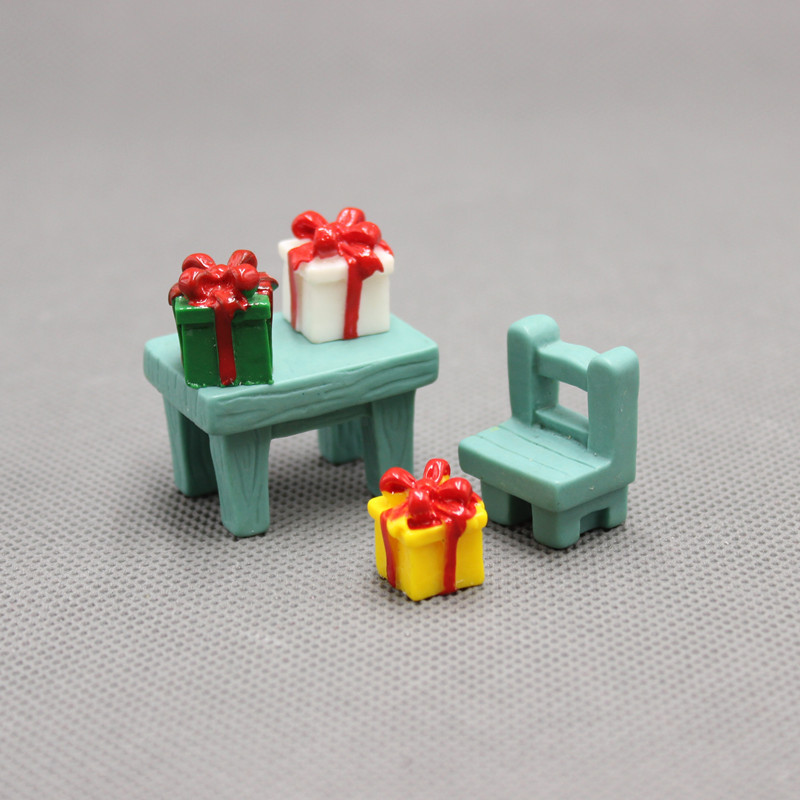 迷你礼物盒模型礼品盒子造型展示圣诞生日娃娃屋饰品|ru