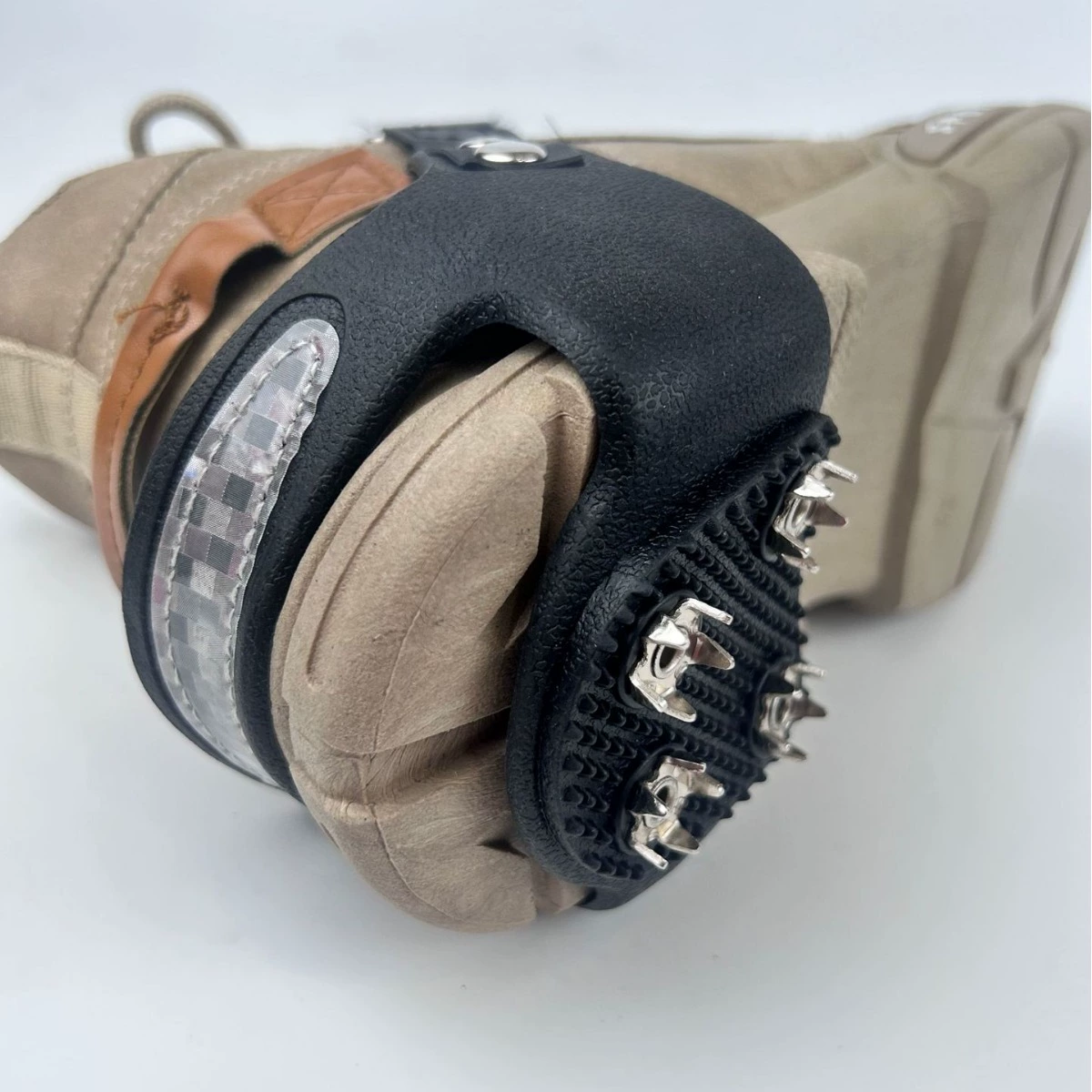 Силиконовые TPE 4 гвозди отражающие ледяные когти наружные бахилы простые ледяные коготки снежные шипы для обуви анти-падение зимний противоскользящий артефакт