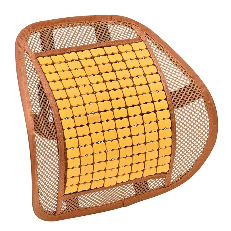 2025 New Car Seat Cushion Summer Breathable Bamboo Lumbar Support Non-Slip Cool Car Seat Cushion Wholesale Supply