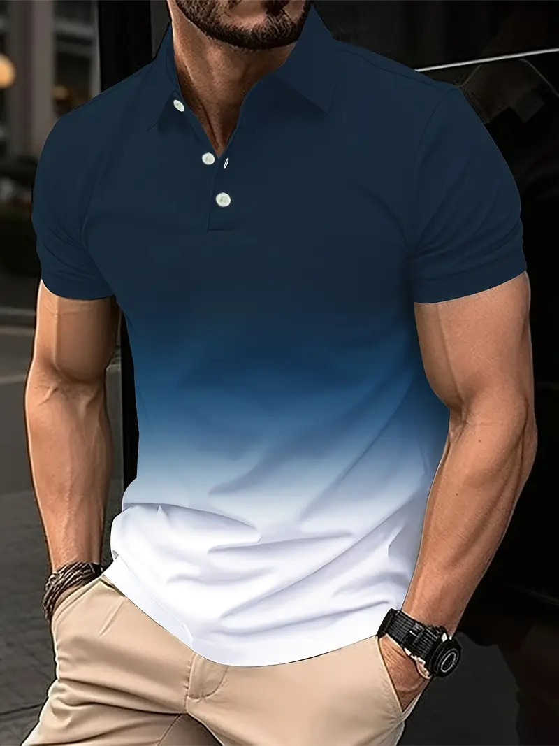 Transfronterizo europeo y americano Amazon AliExpress otoño e invierno camisa polo con botones de manga corta camisa de polo para hombre nuevo MB13