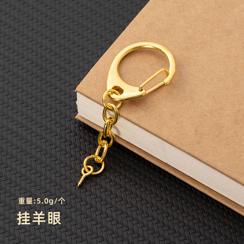 金色のキーホルダーのチェーンの大きいcはキーチェーンの亜鉛合金のd字を掛けてロブスターボタンのdiyのペンダントの部品を掛けて卸売りします。|undefined