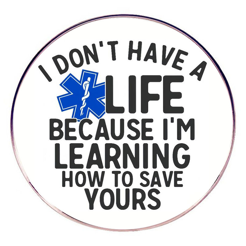 생명 핀 배지 금속 합금 배지 액세서리의 생명을 구하는 방법 브로치 스타 배우기