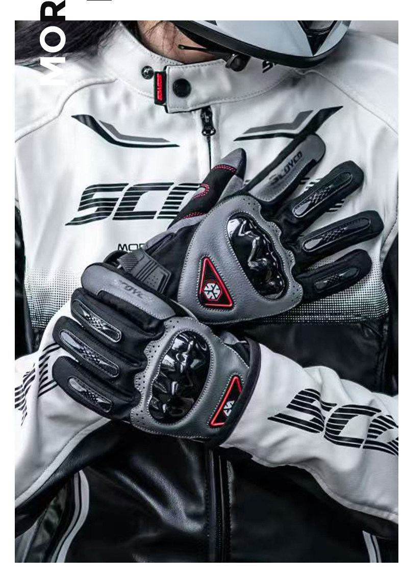 Saiyu Motorcycle Winter Riding Gloves for Men and Women, Waterproof, Windproof, Warm, Cold-Resistant, Touchscreen, Motorcycle Racing, Anti-Slip